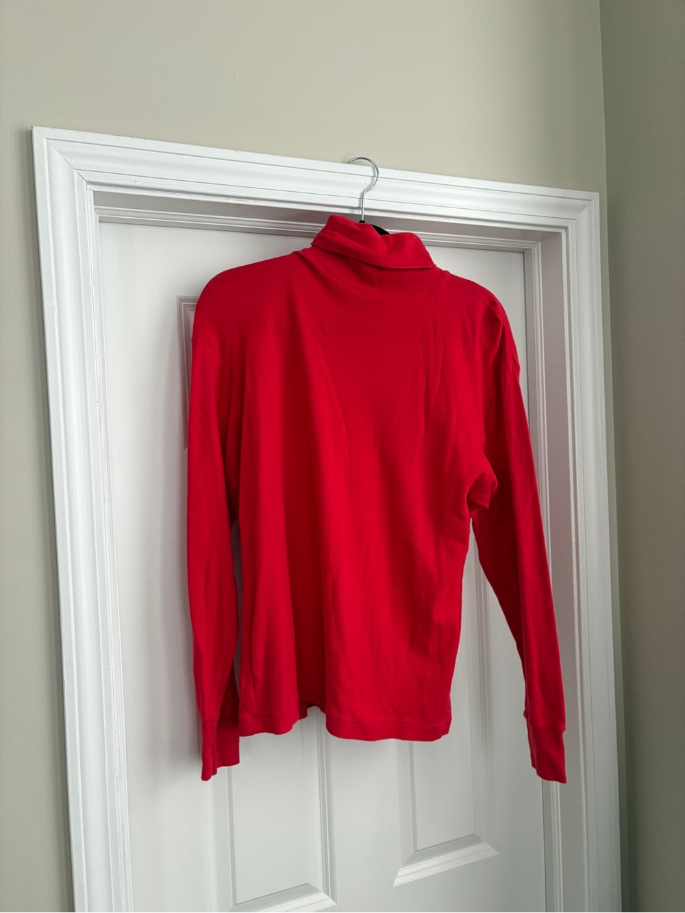 Casual Corner Vintage Cotton Red Turtleneck Women’s Large Layering Longsleeve